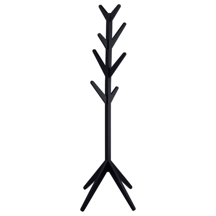 Margaret Solid Wood Coat Rack Clothing Hanger Black product image