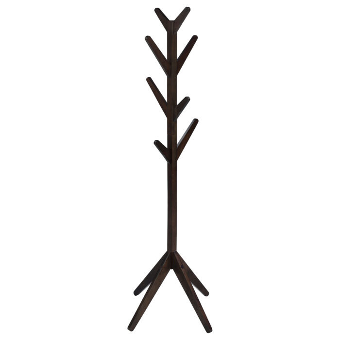 Margaret Solid Wood Coat Rack Clothing Hanger Cappuccino product image