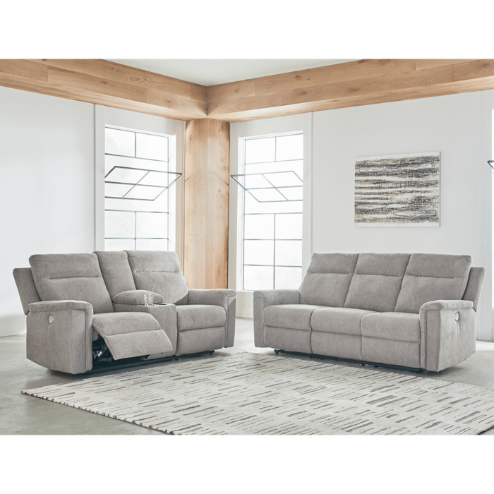 Barnsana Power Reclining Sofa and Loveseat Set By Ashley porduct image