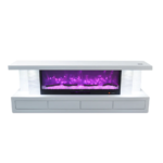 TV Stand LED Mirrored Fireplace By Vanitii no background product image
