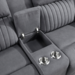 Dean Reclining Loveseat By Homelegance console close up product image