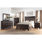 Furniture product 6 piece set queen New Classic Sevilla in dark walnut finish