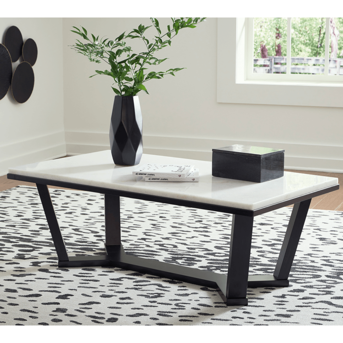 T770-1 Fostead Coffee Table with White Marble By Ashley product image