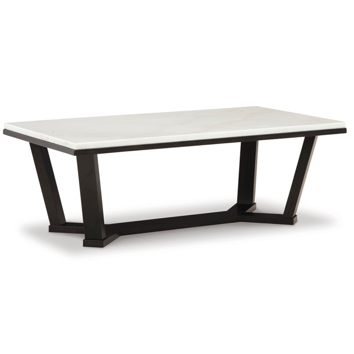 T770-1 Fostead Coffee Table with White Marble By Ashley no background product image