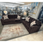 Mayodan Chocolate Sofa and Loveseat Set in Brown By Teddy Bear Upholstery Inc. No Tables Product image