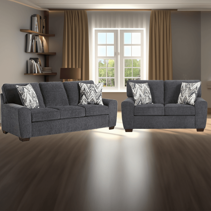 Denim Sofa and Loveseat Set By Home Source Design product image