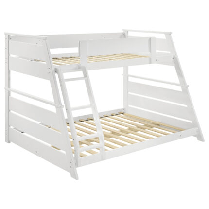 Holden Wood Veneer Twin Over Full Bunk Bed White product image
