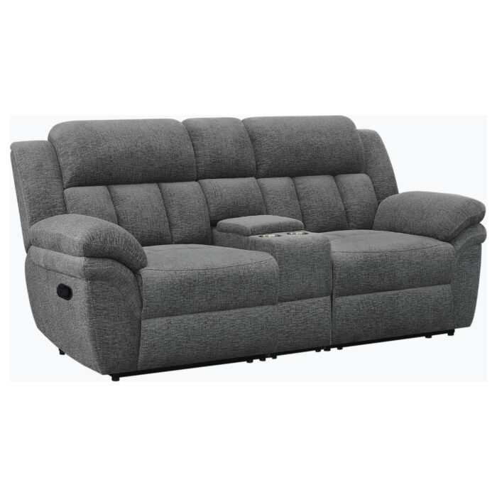 Bahrain Upholstered Motion Loveseat Charcoal product image