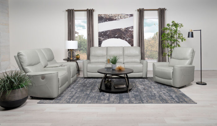 Greenfield 3-piece Power Reclining Sofa Set Dove Grey product image