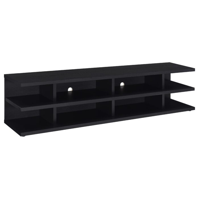 Cartmill 78-inch 2-tier TV Stand Media Console Black product image