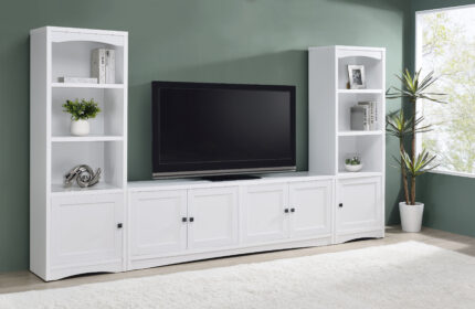 Laughlin 3-piece Entertainment Center TV Stand White product image
