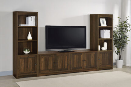 Laughlin 3-piece Entertainment Center TV Stand Dark Pine product image