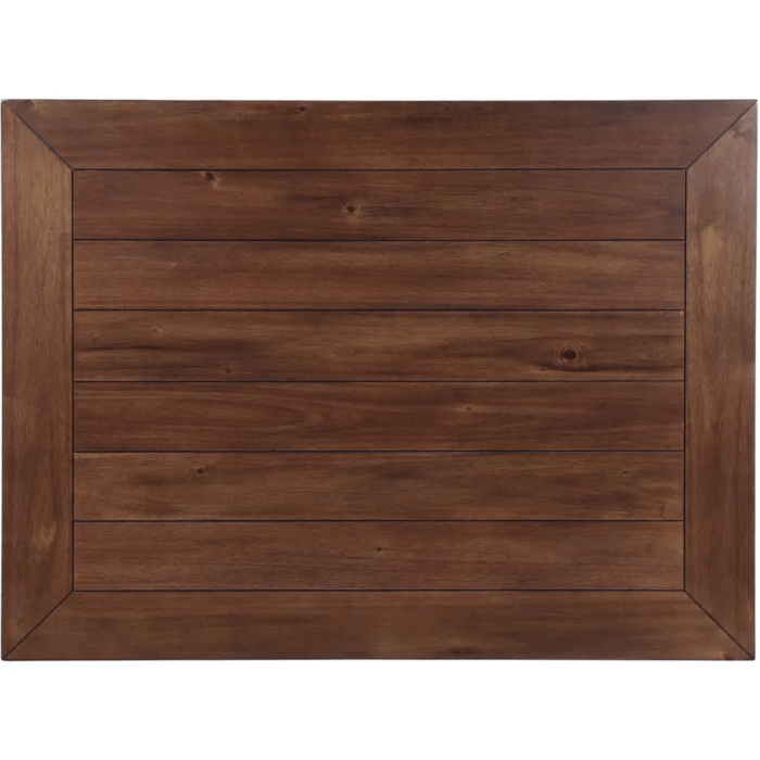 VH646 Glendale 6 Piece Dining Set in Brown Wood & Brown Leatherette By Vilo Home table top view product image