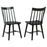 Middleton Solid Wood Dining Side Chair Black (Set of 2) product image