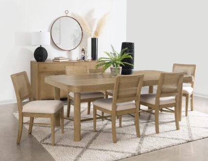 Arini 5-piece Extension Leaf Dining Table Set Sand Wash product image