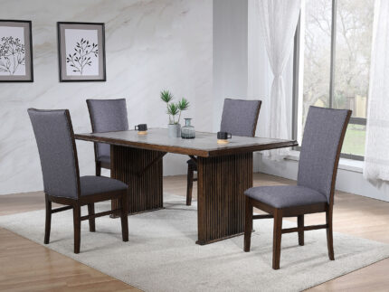 Sherwood 5-piece Rectangular Dining Table Set Brown product image