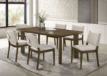 Ottowa 7-piece Rectangular Wood Dining Room Table Set Brown product image