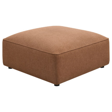 Jennifer Square Upholstered Ottoman Terracotta product image