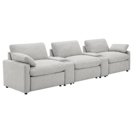 Collins 5-piece Power Reclining Home Theater Seating Grey product image