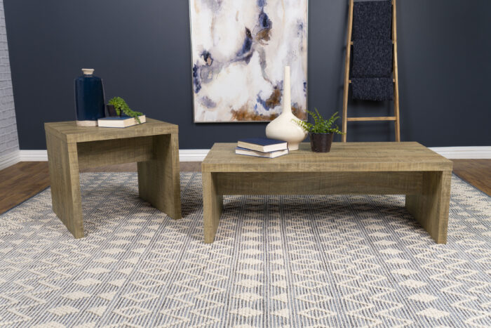 Lynette 2-piece Rectangular Coffee and End Table Set Mango product image