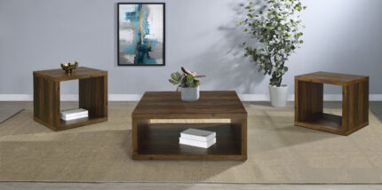 Frisco 3-piece Coffee and End Table Set Dark Pine product image