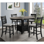 Hartwell Farmhouse 5-Piece Counter Height Dining Set By Crown Mark product image