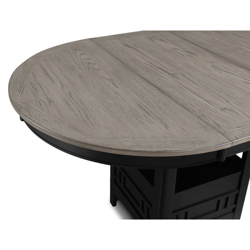 Hartwell Farmhouse 5-Piece Counter Height Dining Set By Crown Mark table close up product image
