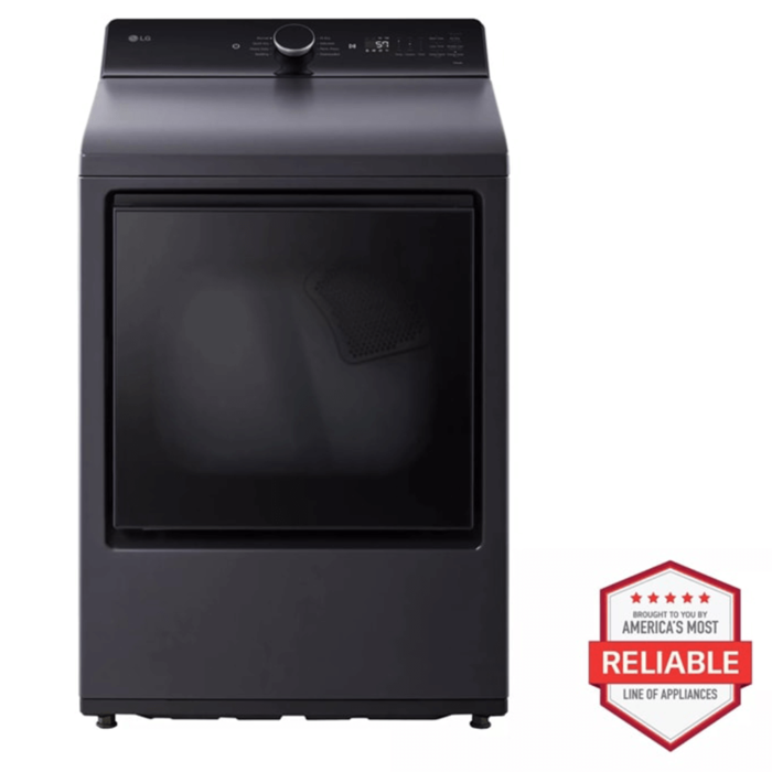 LG 7.3 cu. ft. Ultra Large Capacity Rear Control Gas Dryer with LG Easy Load Door and AI Sensing product image