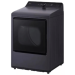 LG 7.3 cu. ft. Ultra Large Capacity Rear Control Gas Dryer with LG Easy Load Door and AI Sensing angled product image