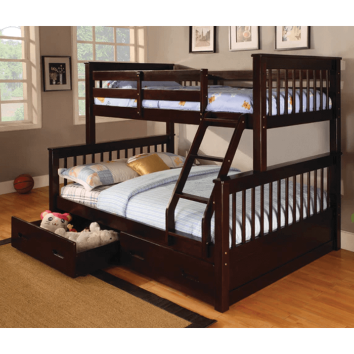 838-BK Twin over Full Bunk Bed By Asia Direct product image