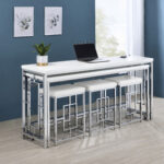Jackson 5-piece Multipurpose Counter Height Table Set White product image