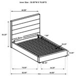 Felicity 53-inch Upholstered Twin Platform Bed White product image