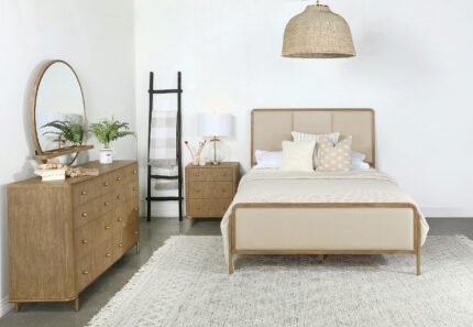 Arini 4-piece Queen Bedroom Set Cream and Sand Wash product image