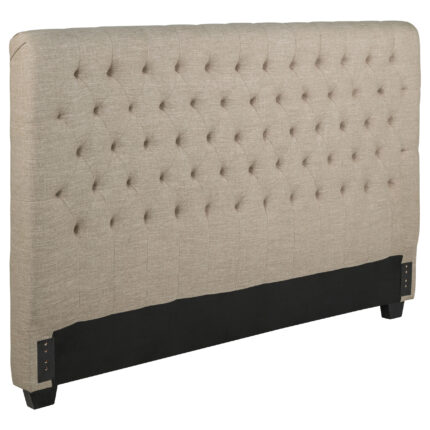 Chloe Upholstered Eastern King Panel Headboard Oatmeal product image