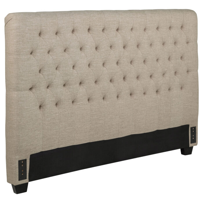 Chloe Upholstered California King Panel Headboard Oatmeal product image