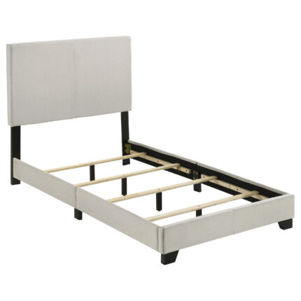 Dorian Fabric Upholstered Twin Panel Bed Cream product image