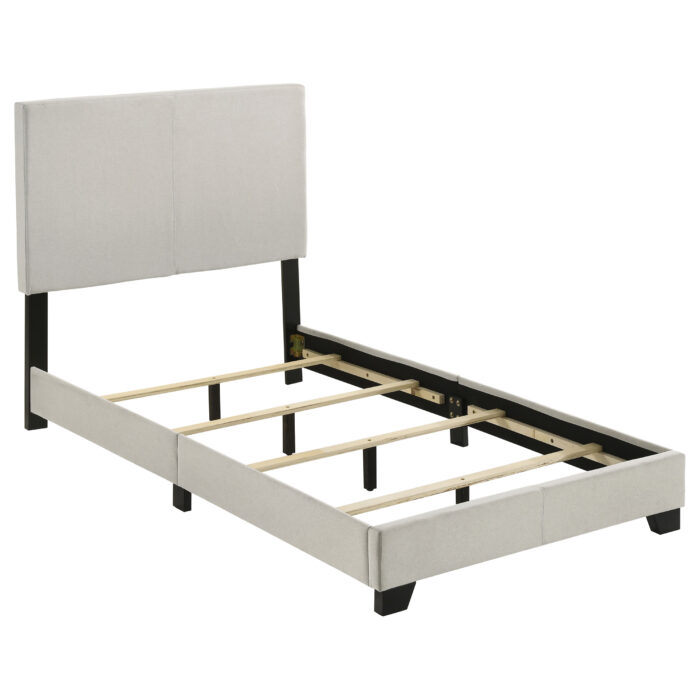 Dorian Fabric Upholstered Twin Panel Bed Cream product image