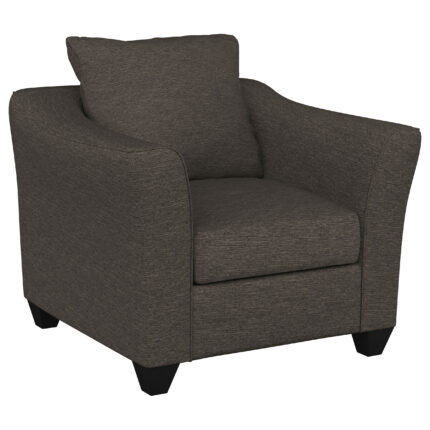 Salizar Upholstered Flared Arm Accent Chair Charcoal Grey product image