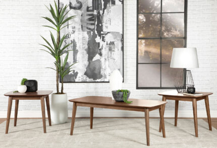 Radley 3-piece Rectangular Coffee Table Set Natural Walnut product image
