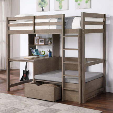 Callistus Twin/Workstation Loft Bed - Furniture of America product image