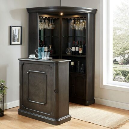 Bar Table Corner Curio - Furniture of America product image