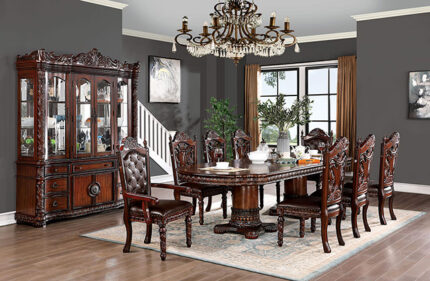 9 Pc Dining Table Set - Furniture of America product image
