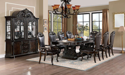9 Pc Dining Table Set - Furniture of America product image