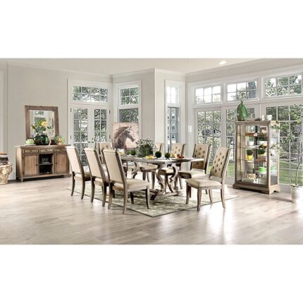9 Pc Dining Table Set - Furniture of America product image