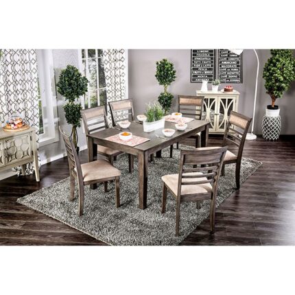 Taylah 7 PC. Dining Table Set - Furniture of America product image