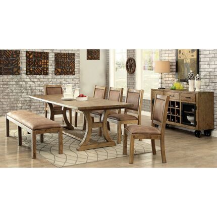 9 Pc Dining Table Set - Furniture of America product image