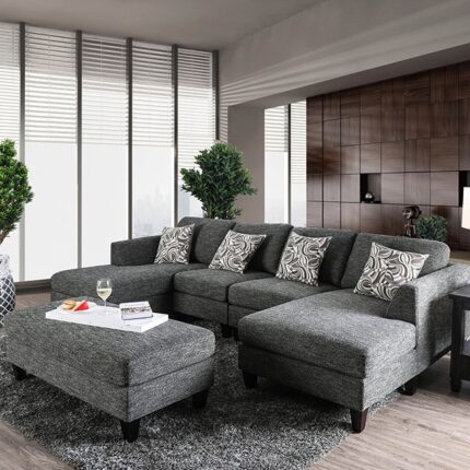 Lowry Sectional w/ Ottoman - Furniture of America product image