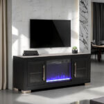 Furniture of America 60" TV Stand w/ Fire Place - Furniture of America product image