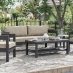 Lotus Sofa & Coffee Table Set - Furniture of America product image