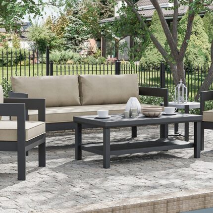 Lotus Sofa & Coffee Table Set - Furniture of America product image